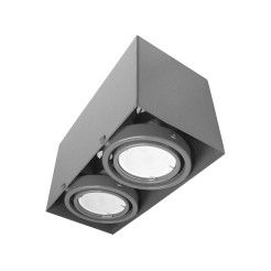 LAMPA SUFITOWA BLOCCO SZARY 2x7W GU10 LED ML843