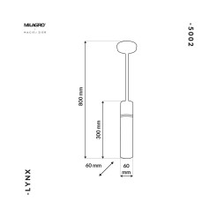 Lampa Wisząca LYNX 1xE14 MZ5002