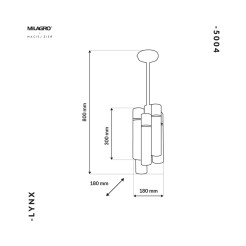 Lampa Wisząca LYNX 12xE14 MZ5004