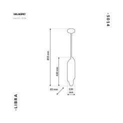 Lampa Wisząca LIBRA 6xE14 MZ5014