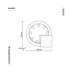 Lampa Stojąca CASSIOPEIA 9xE14 MZ5033