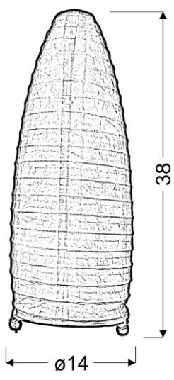 PAPIRUS LAMPA PAPIEROWA POMARAŃCZOWA 40W E14 41-88294