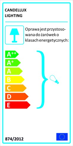 PAPIRUS LAMPA PAPIEROWA POMARAŃCZOWA 40W E14 41-88294