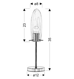 MELOT LAMPA 1X60W E27 NIKEIL MAT Z KLOSZEM PROMOCJA 41-10813