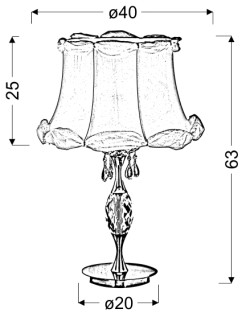 SAFONA LAMPA 1X60W E27 41-13347