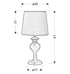 BERKANE LAMPA 1X40W E14 FIOLETOWY 41-11756