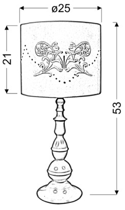 LANS LAMPA 1X60W E27 BIAŁA 41-53855