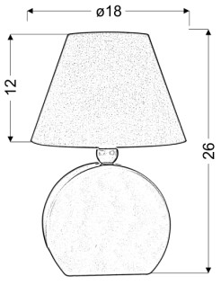 OFELIA LAMPA GAB. MDF 1X40W E14 NIEBIESKA 41-62461