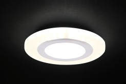 SSP-27 AL/FR LAMPA STROPOWA SREBRNY 2X5W LED 4000K KLOSZ MROŻONY 2203140