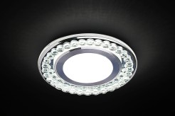 SSP-30 AL/TR LAMPA STROPOWA SREBRNY 2X5W LED 6500K KLOSZ BEZBARWNY 2203188