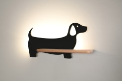 DOG LAMPA KINKIET 5W LED 4000K IQ KIDS CZARNY 21-00958