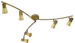 LAMPA ARENA LISTWA 6x40W R50 E14 ZŁOTO PATYNA 96-84494