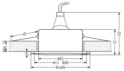 SH-13 OPRAWA STROPOWA HERNETYCZNA IP65 2273136