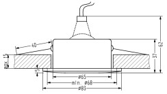 SH-12 OPRAWA STROPOWA HERMEYCZNA CZARNA IP65 2273129