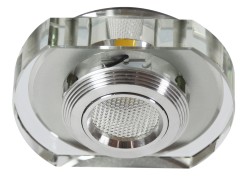 SS-34 AL/TR 3W LED COB 230V OPR. STROP. STAŁA ZAOKRĄGLONA SZKŁO TRANSPARENTNE 2228860