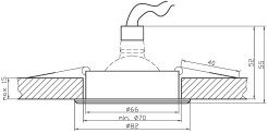 UA-01 SNS/AL MR16 SAT NIKIEL OPR. STROPWA UCHYLNA ALUMINIUM 2220337