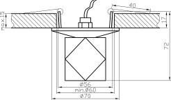 SK-16 CH G4 CHROM OPR. STROP. STAŁA KRYSZTAŁ 20W G4 2225954