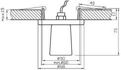 SK-23 CH G4 CHROM OPR. STROP. STAŁA KRYSZTAŁ 20W G4 WALEC 2283114