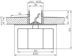 SK-21 CH G4 CHROM OPR. STROP. STAŁA KRYSZTAŁ 20W G4 KWIAT1 2281967