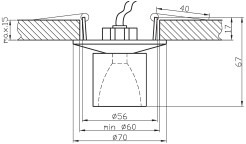 SK-06 SG G4 SATYNA ZŁOTO  OPR. STROP. STAŁA KRYSZTAŁ 20W G4 2262838