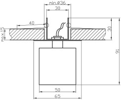 SK-18 CH/YE G4 CHROM OPR. STROP. STAŁA KRYSZTAŁ 20W G4 ŻÓŁTA 2280083