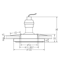 OPRAWA STROPOWE SK-94 GU-10 35W CHROM BEZBARWNE 2273617