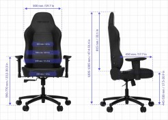 Vertagear P-Line PL1000 Racing Series Fotel Gamingowy Czarny/Fioletowy VG-PL1000_BP