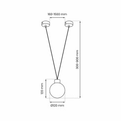 Lampa wisząca CAPRI 1xG9 MLP8817