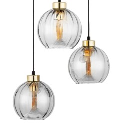 DEVI TRANSPARENT LAMPA WISZĄCA 3 PŁ KOŁO 4579