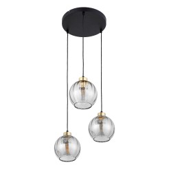 DEVI TRANSPARENT LAMPA WISZĄCA 3 PŁ KOŁO 4579