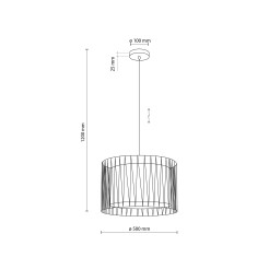 HARMONY NATURE LAMPA WISZĄCA 3 4557