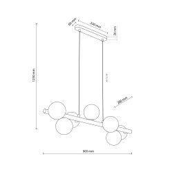 ESTERA WOOD LAMPA WISZĄCA 7 5905