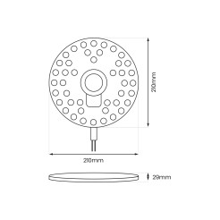 Moduł Led FIX 36W 3000K Fi210 EKM0466