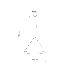 CONO MINT LAMPA WISZĄCA 1 XL 10087