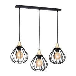 Lampa wisząca KANE BLACK 3xE27 MLP4795