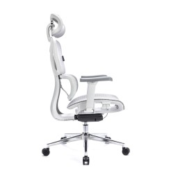 LEVANO SYSTEM Fotel ergonomiczny Control Pro Biały LV0657