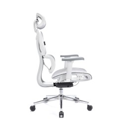 LEVANO SYSTEM Fotel ergonomiczny Control Pro Biały LV0657