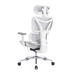 LEVANO SYSTEM Fotel ergonomiczny Control Pro Biały LV0657