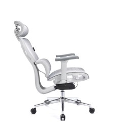 LEVANO SYSTEM Fotel ergonomiczny Control Pro Biały LV0657