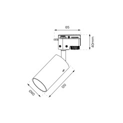 Oprawa Ricky Track Złoty 1xGU10 ML0690