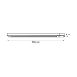 Prowadnica Track 2m Czarny 1-Obwodowy ML0706