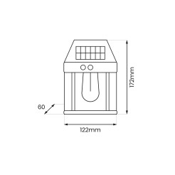 Kinkiet Solarny Filo 3000K EKO0726