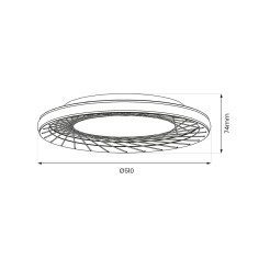 Plafon NEST 38W LED śr. 51cm ML0523