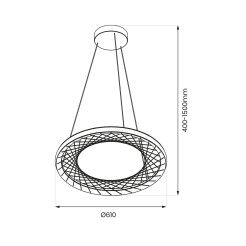 Lampa wisząca NEST 43W LED śr. 61cm ML0524