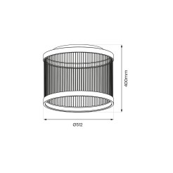 Lampa sufitowa Guarda 43W LED śr. 51cm ML0528