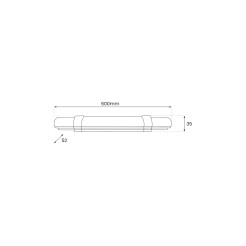 Listwa Led Batten 18W 60cm 1850lm 4000K IP65 EK0850