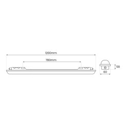 Oprawa Hermetyczna Led Gin 36W 120cm 3850lm 4000K IP65 EKH0857