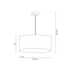 Lampa wisząca Blossom 1xE27 MLP0870