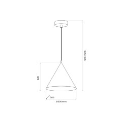 Lampa wisząca Bosco 1xE27 MLP0871