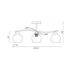 Lampa sufitowa Connor 3xE27 MLP0874